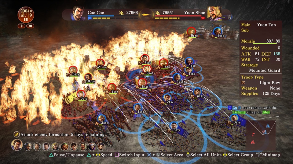 Screenshot for Romance of the Three Kingdoms XIII on PlayStation 4