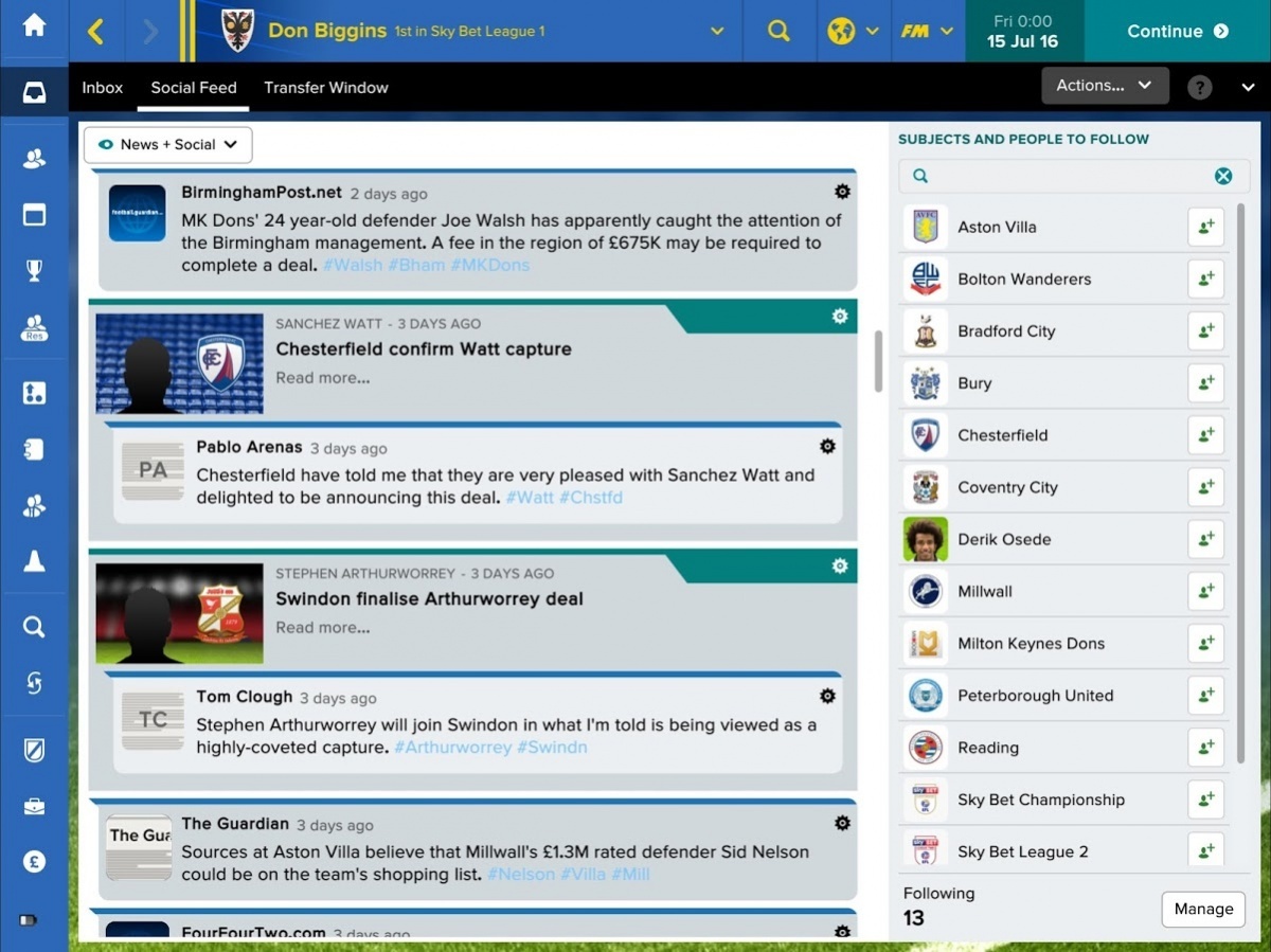 Screenshot for Football Manager Touch 2017 on Android