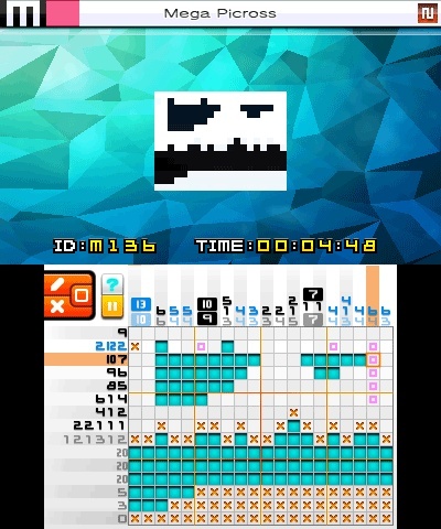 Screenshot for Picross e7 on Nintendo 3DS