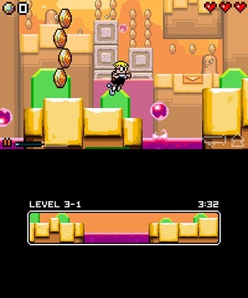 Screenshot for Mutant Mudds Super Challenge on Nintendo 3DS