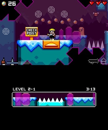 Screenshot for Mutant Mudds Super Challenge on Nintendo 3DS