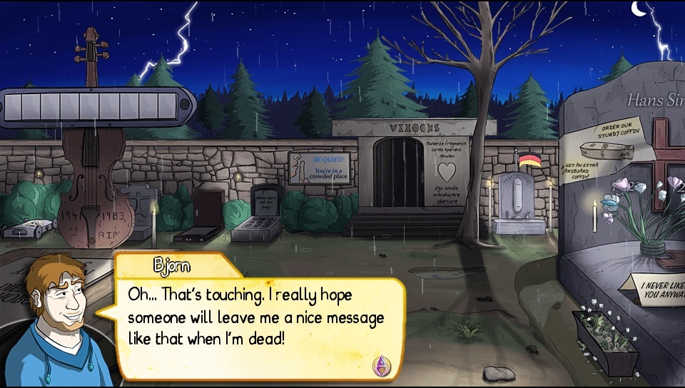 Screenshot for Demetrios: The Big Cynical Adventure on PS Vita