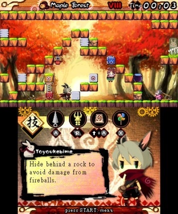 Screenshot for Ninja Usagimaru: The Mysterious Karakuri Castle on Nintendo 3DS