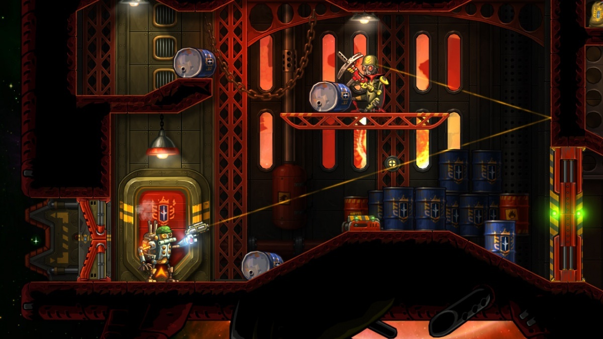 Screenshot for SteamWorld Heist on PS Vita