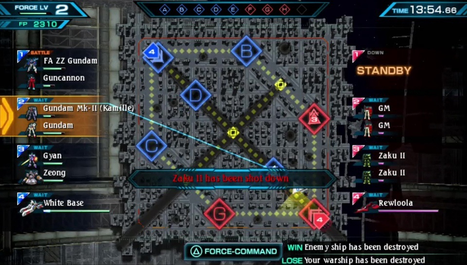 Screenshot for Mobile Suit Gundam: Extreme VS-Force on PS Vita