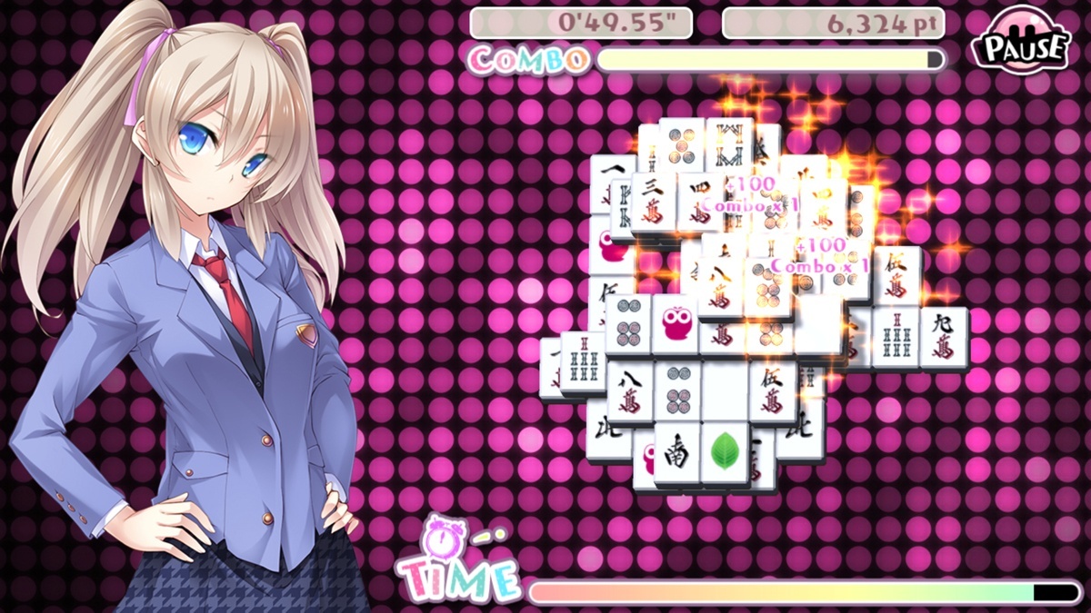 Screenshot for Delicious! Pretty Girls Mahjong Solitaire on Android