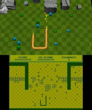 Screenshot for Sssnakes on Nintendo 3DS