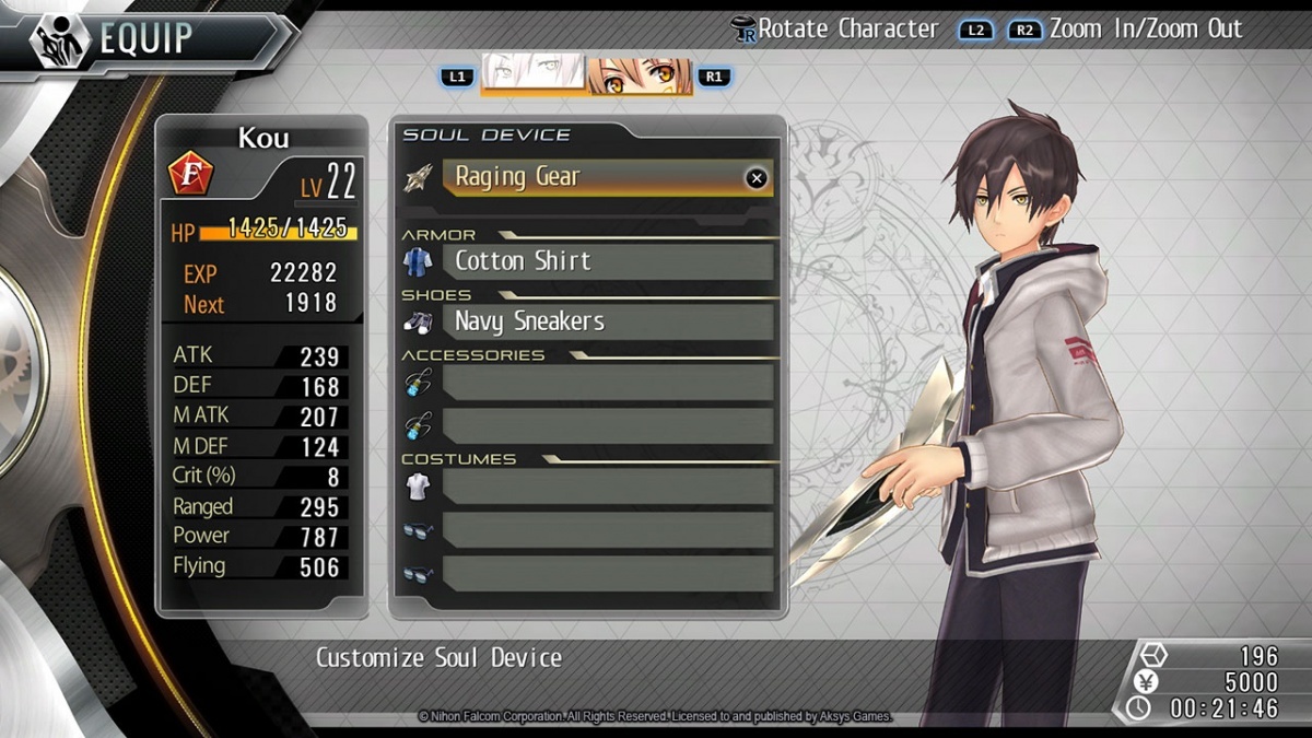 Screenshot for Tokyo Xanadu eX+ on PlayStation 4