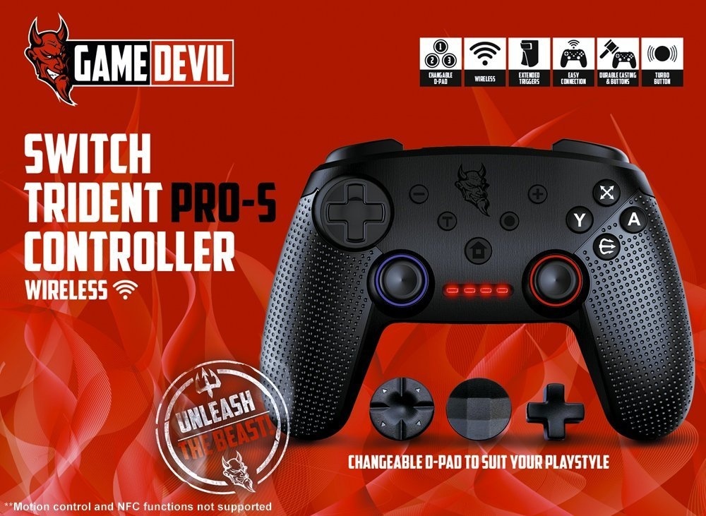 Image for Tech Up! Game Devil Switch Pro-S Controller Wireless Review