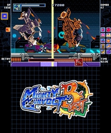 Screenshot for Mighty Gunvolt Burst on Nintendo 3DS