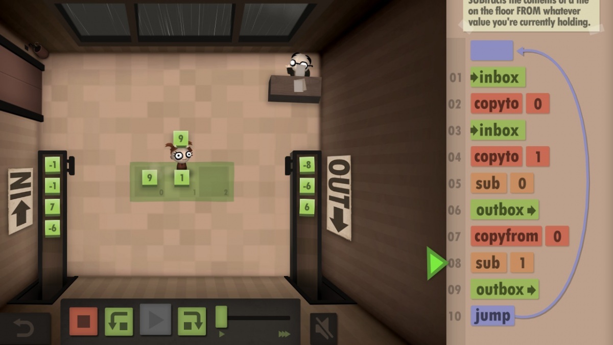 Screenshot for Human Resource Machine on Nintendo Switch