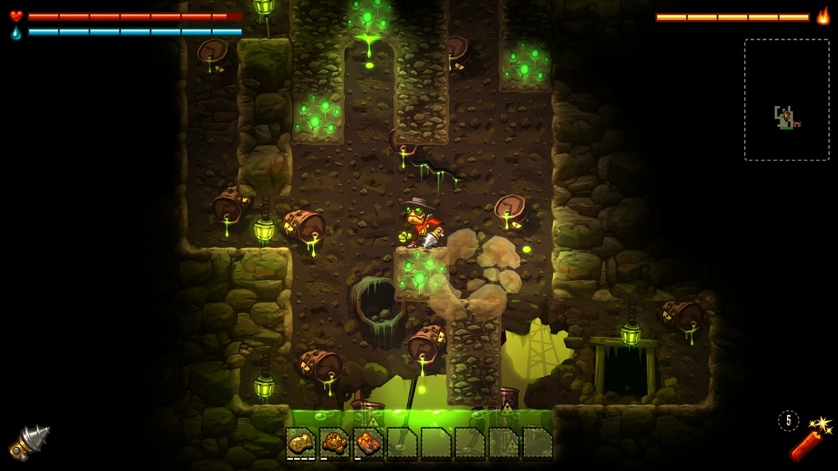 Screenshot for SteamWorld Dig on Nintendo Switch