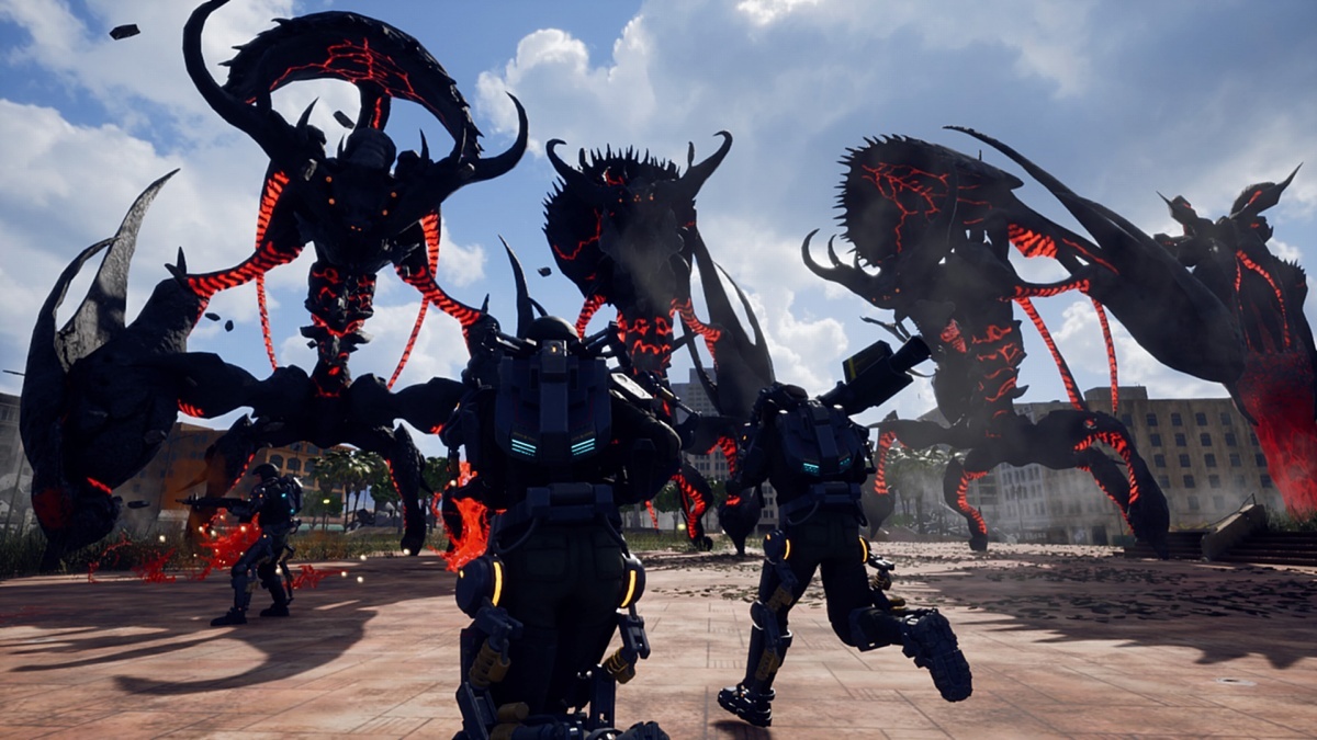 Screenshot for Earth Defence Force: Iron Rain on PlayStation 4