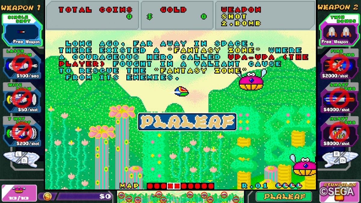 Screenshot for SEGA AGES Fantasy Zone on Nintendo Switch