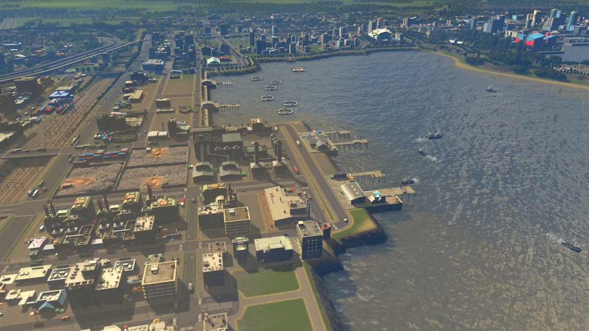 Screenshot for Cities: Skylines - Sunset Harbor on PlayStation 4