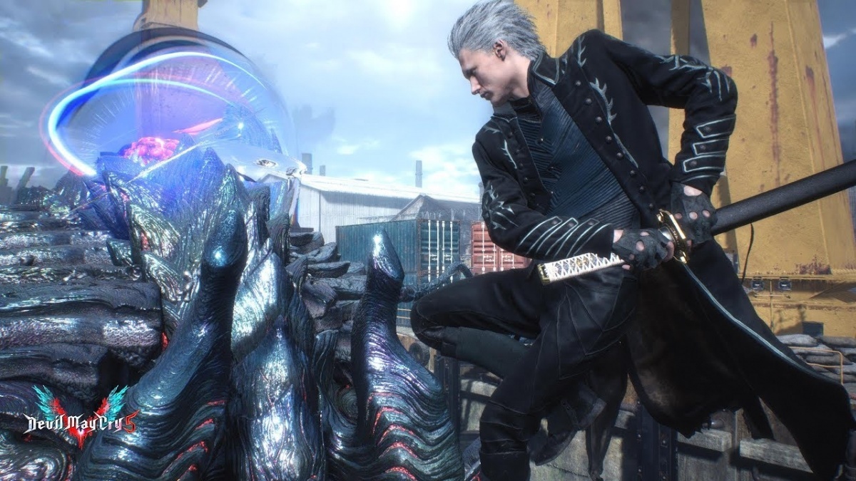 Devil May Cry 5 - Vergil Returns Cutscene (DMC5 2019) PS4 Pro 