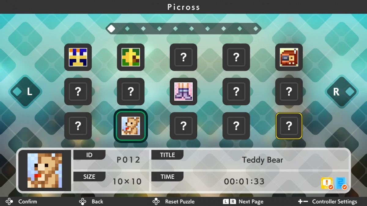 Screenshot for Picross S5 on Nintendo Switch