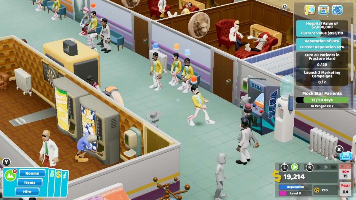 Screenshot for Two Point Hospital: Jumbo Edition on Nintendo Switch