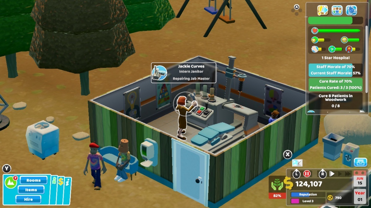 Screenshot for Two Point Hospital: Jumbo Edition on Nintendo Switch