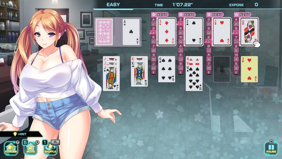 Screenshot for Pretty Girls Four Kings Solitaire on Nintendo Switch