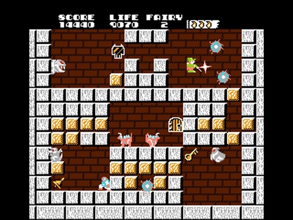 Screenshot for Solomon's Key on NES