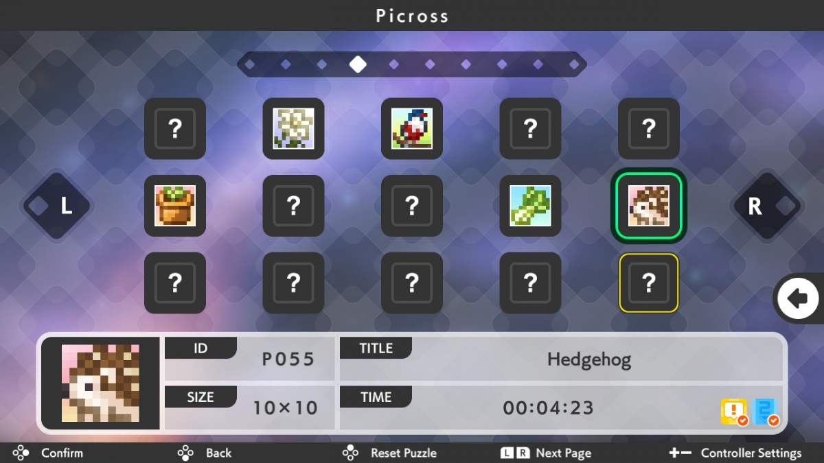 Screenshot for Picross S8 on Nintendo Switch