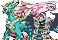 Shiny Dialga, Palkia and Giratina Pokemon Black & White