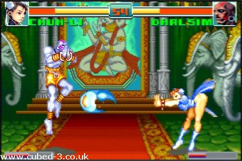 Screenshot of Super Street Fighter II: Turbo Revival (Game Boy Advance,  2001) - MobyGames