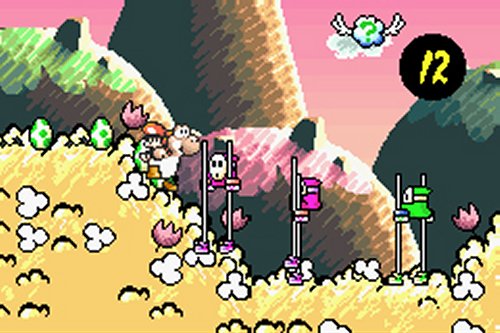 Screenshot for Super Mario Advance 3: Yoshi's Island on Game Boy Advance