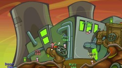 Screenshot for Worms: Battle Islands (Hands-On) - click to enlarge