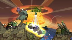 Screenshot for Worms: Battle Islands (Hands-On) - click to enlarge