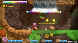 Screenshot for Kirby and the Rainbow Paintbrush - click to enlarge