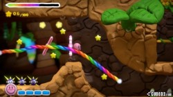 Screenshot for Kirby and the Rainbow Paintbrush - click to enlarge