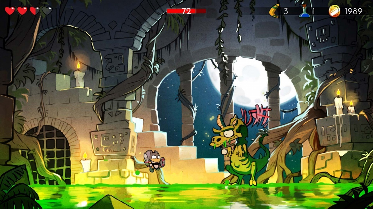 Screenshot for Wonder Boy: The Dragon's Trap on PlayStation 4