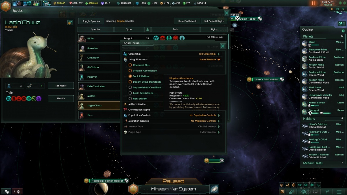 Screenshot for Stellaris: Utopia on PC