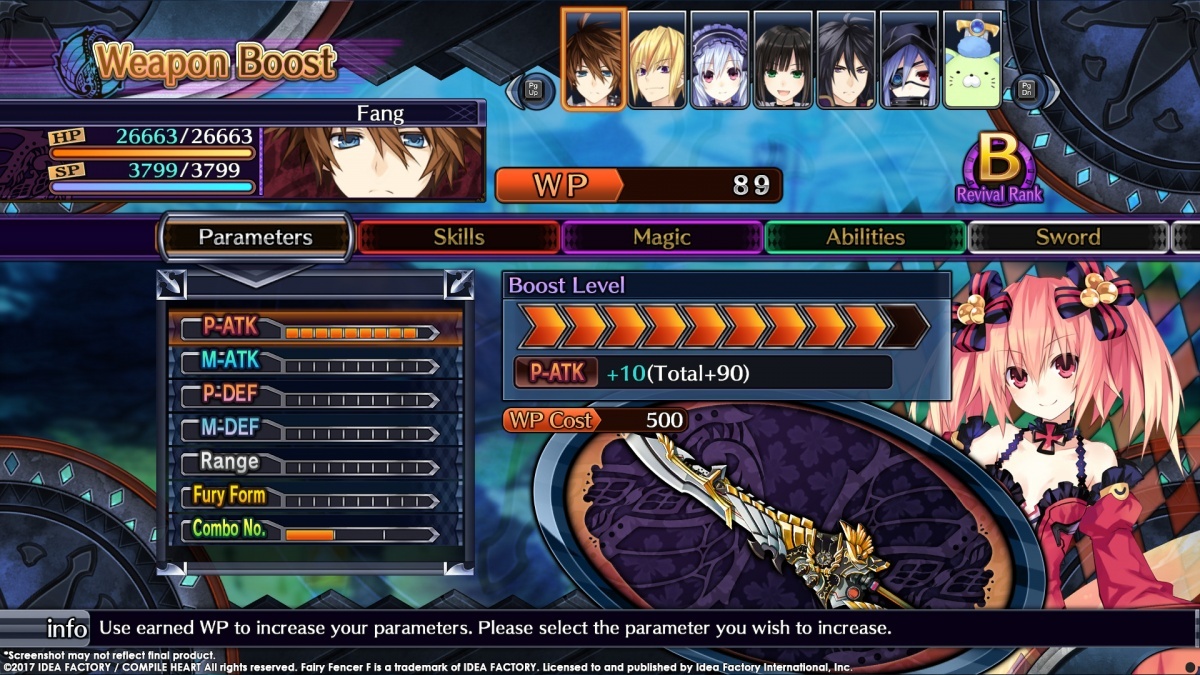 Screenshot for Fairy Fencer F: Advent Dark Force on PC