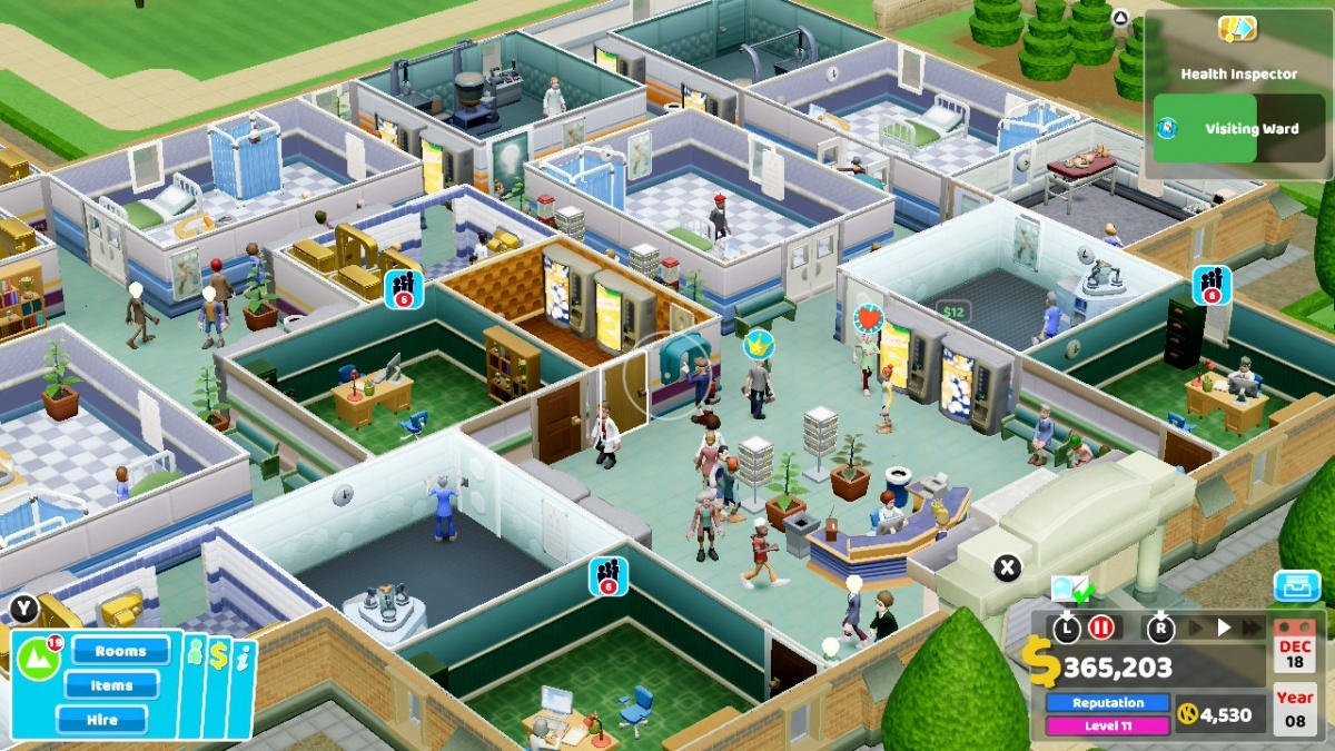 Screenshot for Two Point Hospital on Nintendo Switch