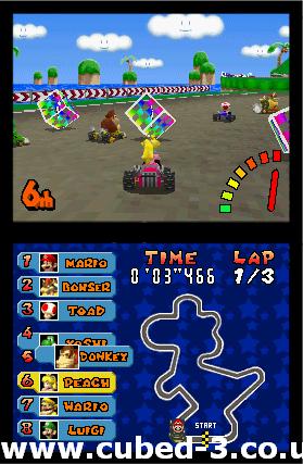 Screenshot for Mario Kart DS - click to enlarge